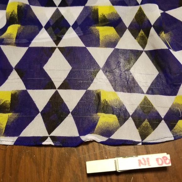 Calvin Klein purple geometric maxi dress N108:7:41 - Picture 5 of 7